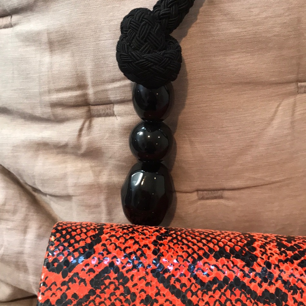 Embossed Python Calfskin Handbag - image 3